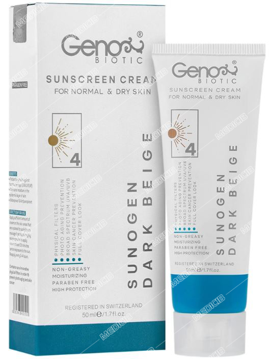 کرم ضد آفتاب پوست خشک SPF50 سانو ژن شماره4