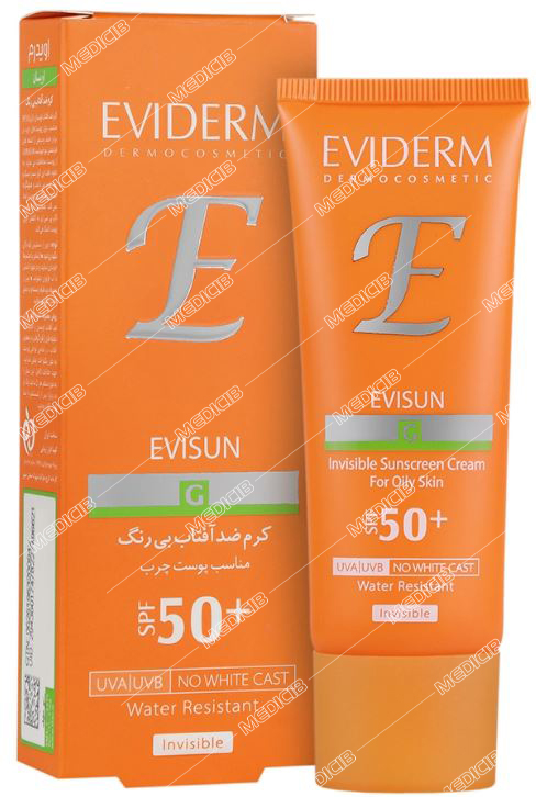 کرم ضد آفتاب پوست چرب SPF50 بی رنگ اویدرم
