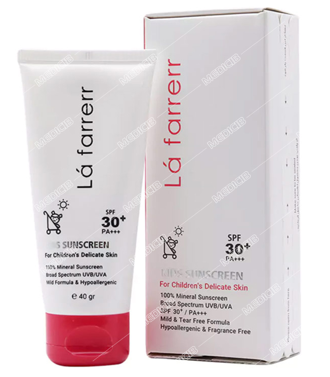 کرم ضد آفتاب مینرال کودکان SPF30 دخترانه لافارر