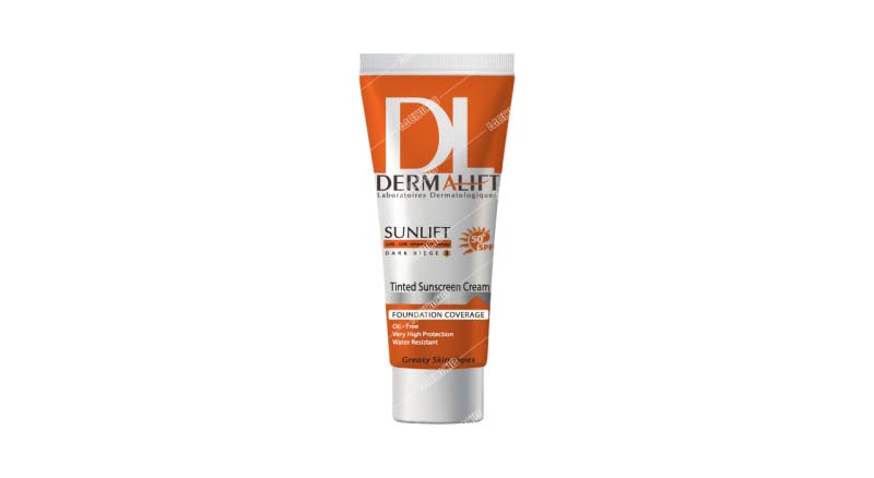 کرم ضد آفتاب پوست چرب SPF50 سان لیفت (بژ خیلی تیره)