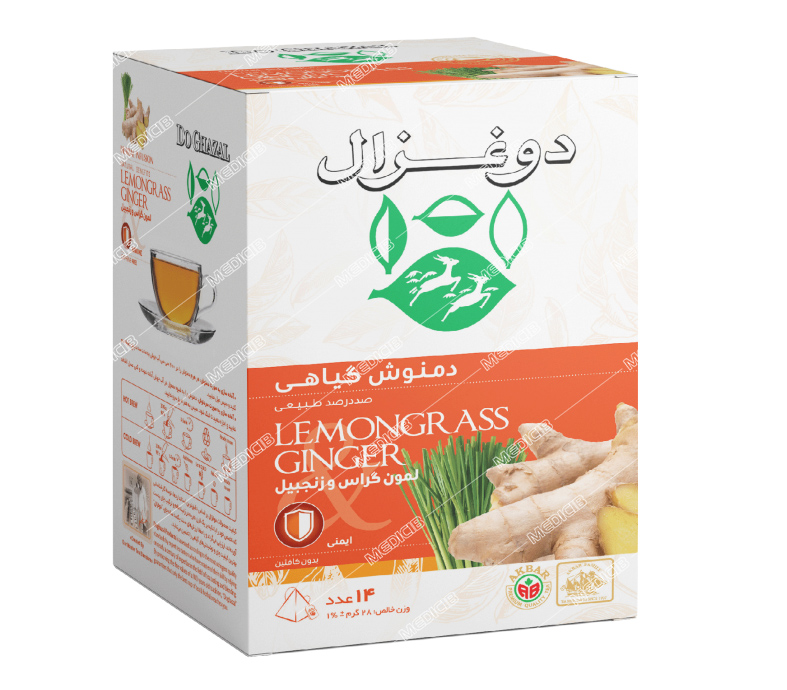 دمنوش لمون گراس و زنجبیل