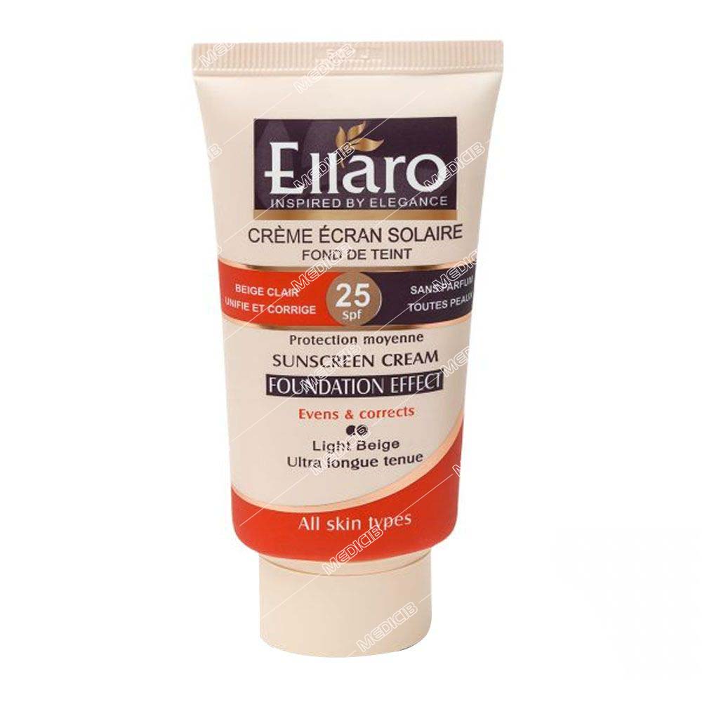 کرم ضد آفتاب با پوشش کرم پودر SPF25(بژ روشن)