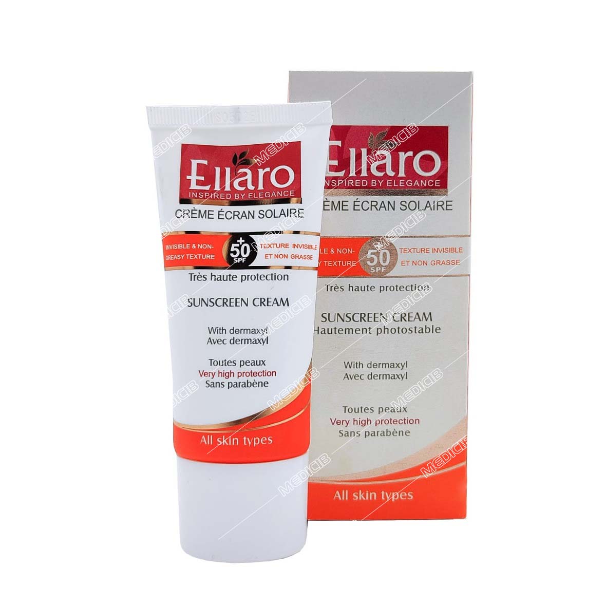 کرم ضد آفتاب  SPF50 (بژ روشن)