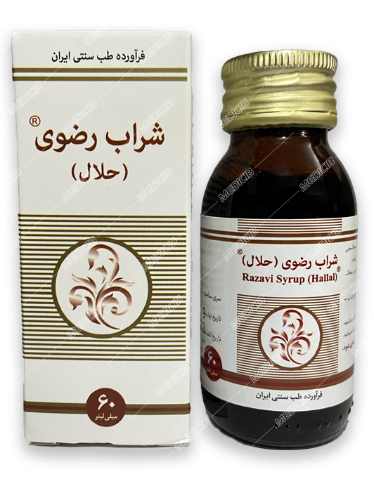 شربت شراب رضوی گیاه اسانس
