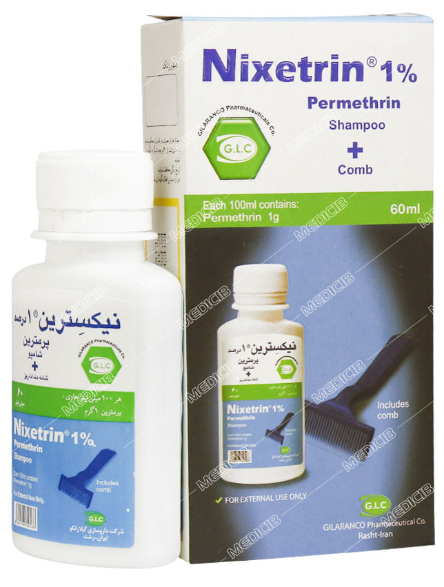 شامپو نیکسترین 1 درصد پرمترین