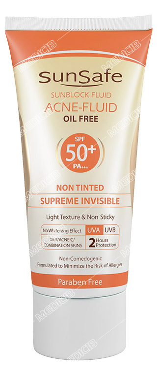 فلوئید ضد آفتاب فاقد چربی SPF50 سان سیف