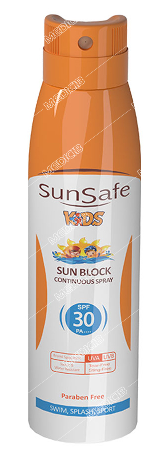 اسپری ضد آفتاب کودکان SPF30 سان سیف